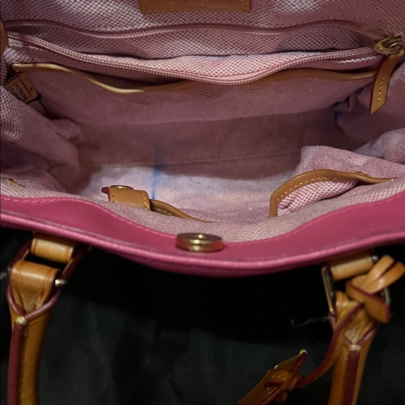 Dooney & Bourke Pink Janine Leather Top Handle and Crossbody Strap Purse - Picture 8 of 13